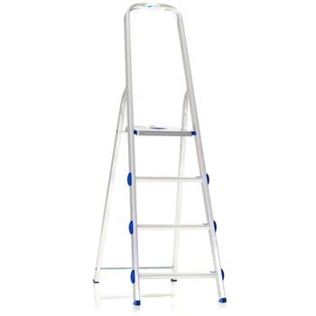 Scara aluminiu 4 trepte Golden - PIROLA ITALY, H-max 83 cm, cu protectii de plastic Scara aluminiu 4 trepte Golden - PIROLA ITALY, H-max 83 cm, cu protectii de plastic