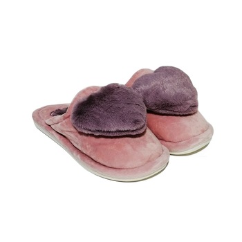 Papuci casa dama Heart, Mov, 40-41 Papuci casa dama Heart, Mov, 40-41