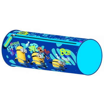 Penar tubular Minions albastru Penar tubular Minions albastru