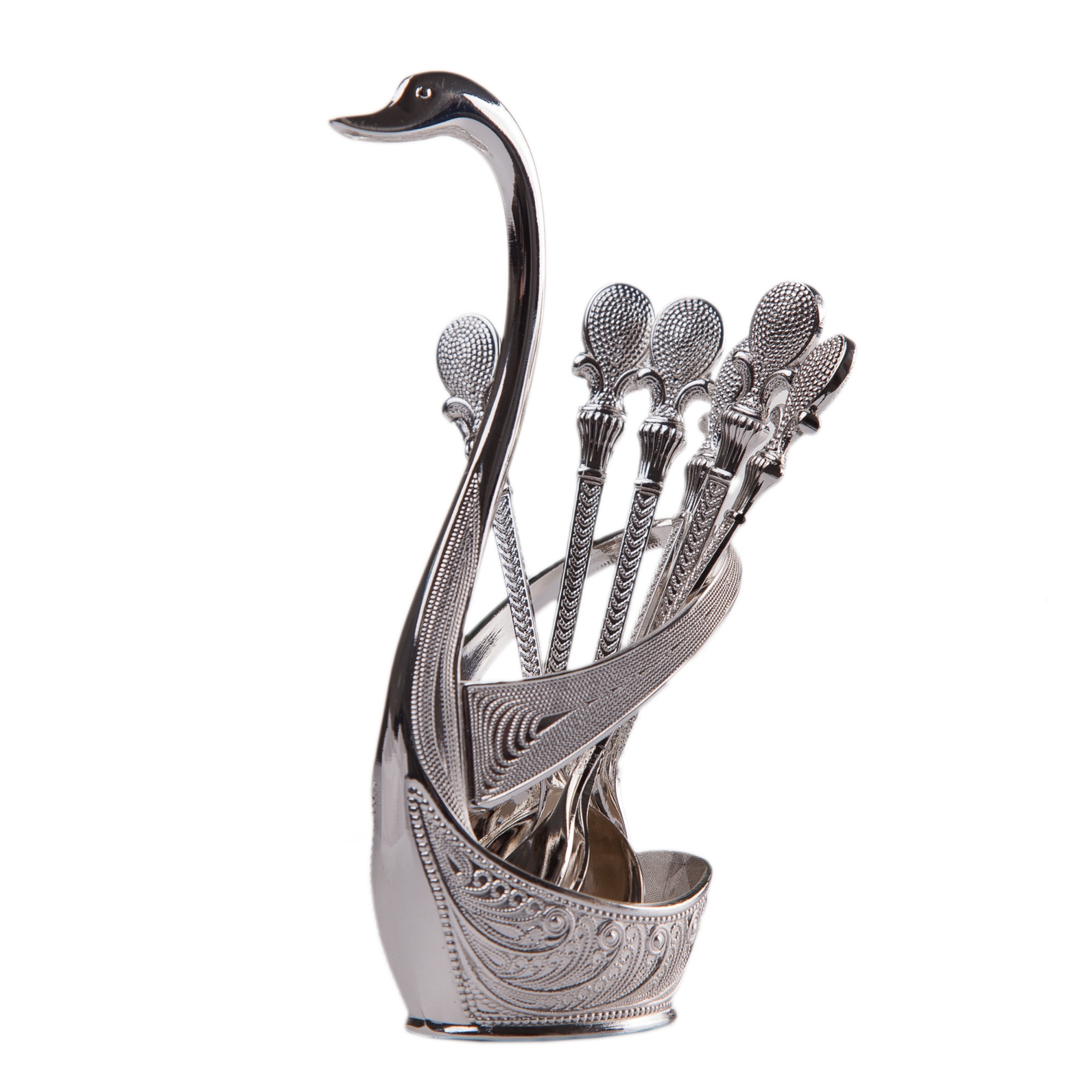 Set 6 lingurite desert cu suport