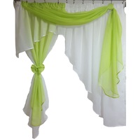 perdea decorint confectionata pb160 alb  verde dimensiuni latime 280 m inaltime 150 m  cadou un prosop de bucatarie imagen 40_0_
0