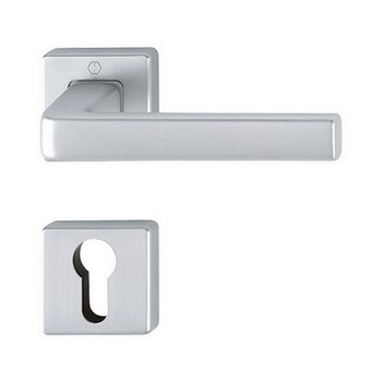 Maner usa interior, Hoppe Dublin, cu rozeta patrata pentru cilindru, material aluminiu, 120 x 49 mm Maner usa interior, Hoppe Dublin, cu rozeta patrata pentru cilindru, material aluminiu, 120 x 49 mm