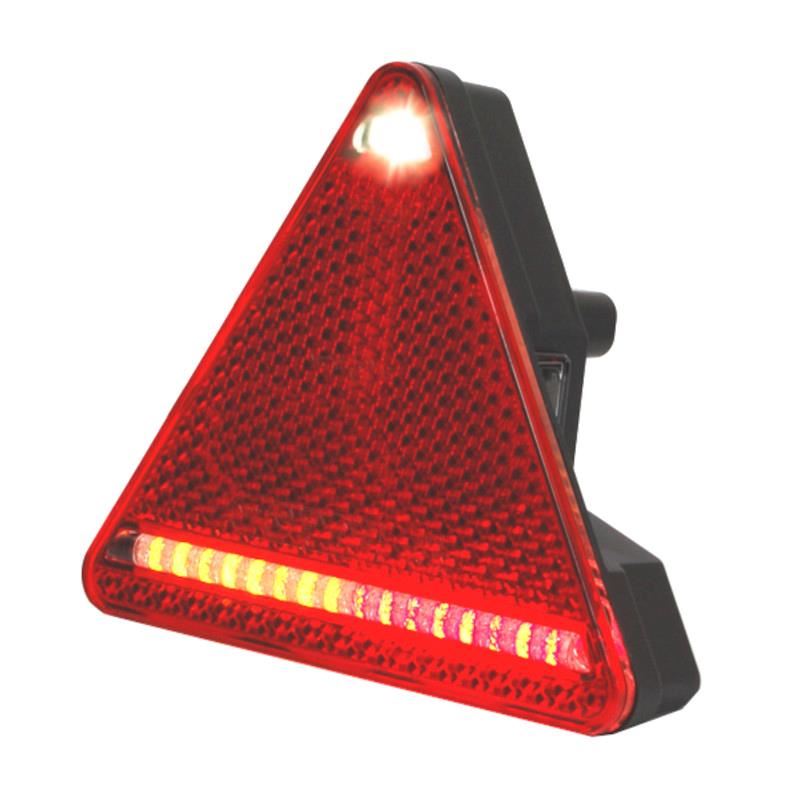 Lampa spate triunghi, 163mm, 5 functii, mers inapoi, LED, stanga, W68L 322 Was