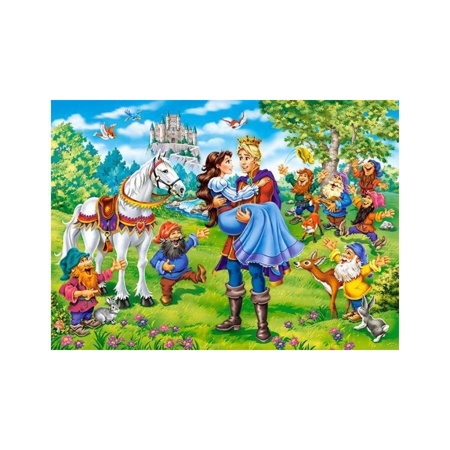 Puzzle cu 120 de piese Alba ca Zapada final fericit, Castorland, 13463