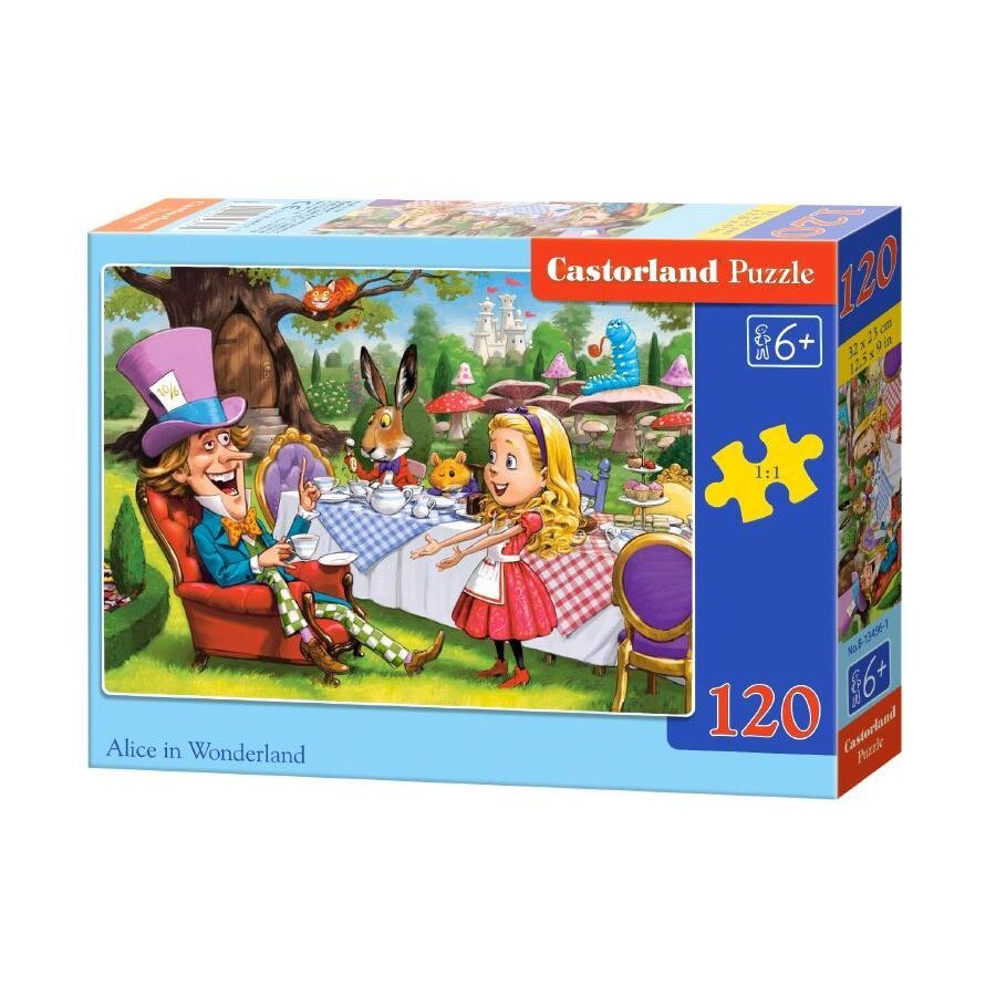 Puzzle cu 120 de piese Alice in Tara Minunilor, Castorland, 13456