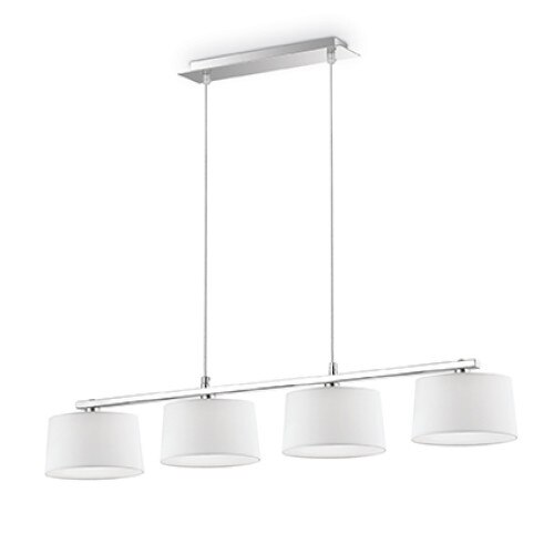 Lustra, HILTON SP4 LINEAR BIANCO, IDEAL LUX , 8021696075495, crom