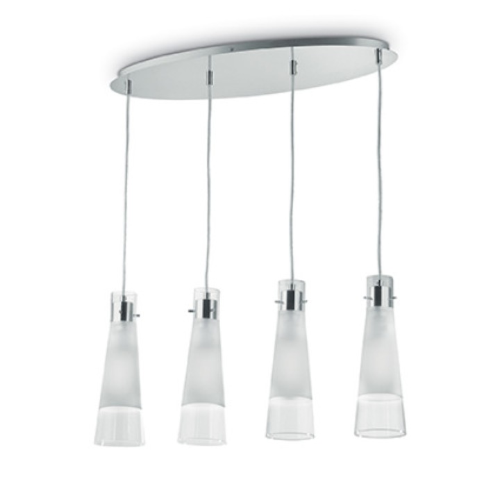 IDEAL LUX 8021696023038 KUKY SP4 Függőlámpa, átlátszó
