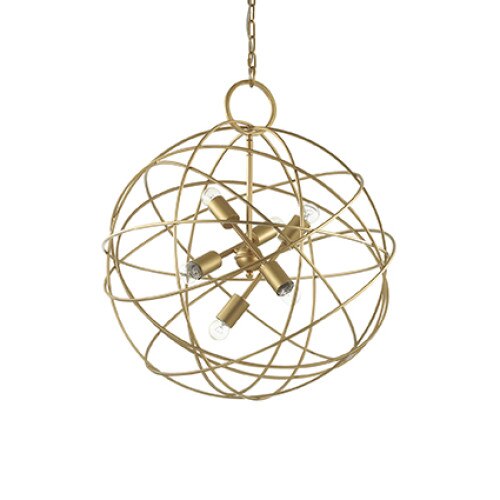 Lustra, KONSE SP6, IDEAL LUX , 8021696156026, auriu