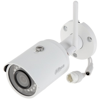 Camera supraveghere, IP, Wireless, bullet, pentru exterior, Dahua, IPC-HFW1435S-W-0280B-S2, 4MP, IR 30 m, 2.8 mm, slot card Camera supraveghere, IP, Wireless, bullet, pentru exterior, Dahua, IPC-HFW1435S-W-0280B-S2, 4MP, IR 30 m, 2.8 mm, slot card