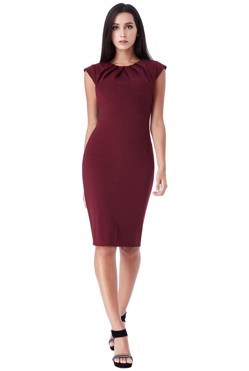 Rochie de ocazie, City Goddess, de ocazie,culoare Visiniu,2XL INTL