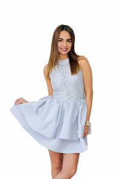 Rochie dama,culoare gri, Gri Rochie dama,culoare gri, Gri