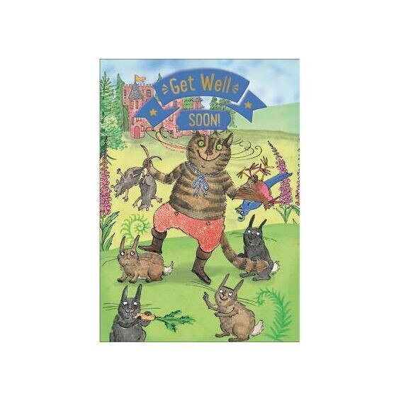 Felicitare interactiva - Puss in Boots - Get Well Soon