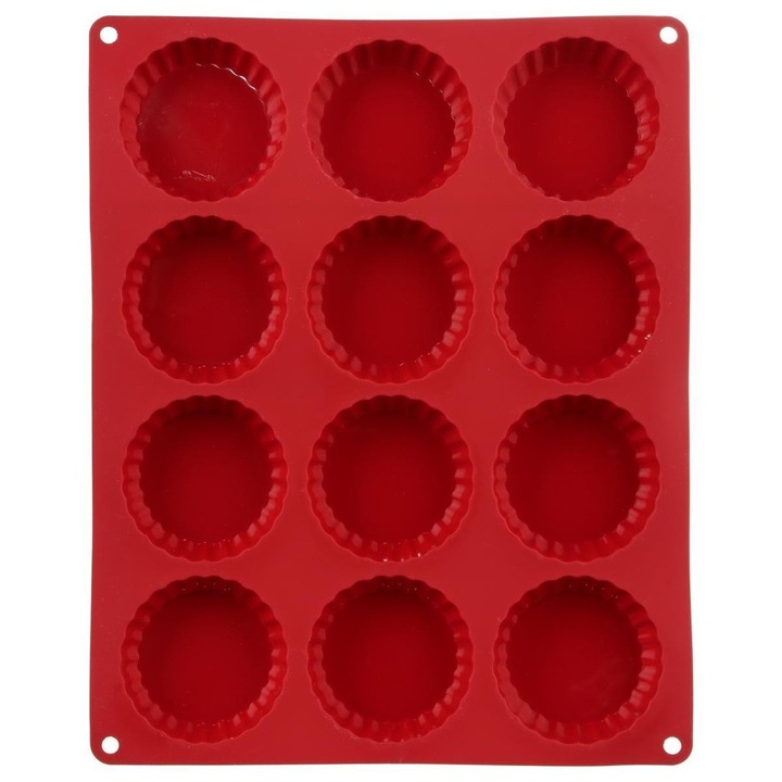 Forma din silicon Segret de Gourmet pentru prajituri, 12 prajituri