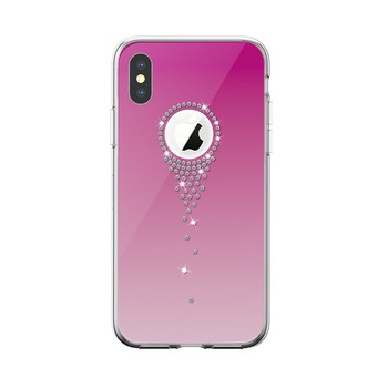 Husa Devia Angel Tears pentru iPhone XS Max, Roz Husa Devia Angel Tears pentru iPhone XS Max, Roz