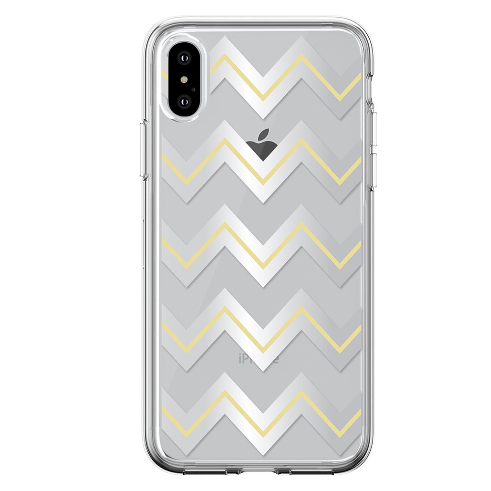 Husa Silicon Devia Bowen Series pentru iPhone XS Max, Argintiu