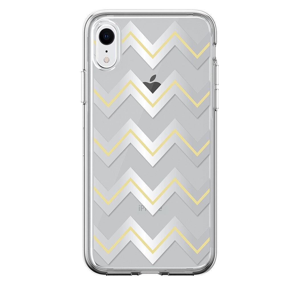 Husa Silicon Devia Bowen Series pentru iPhone XR, Argintiu