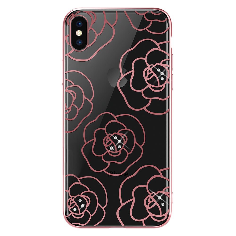 Carcasa Devia Camellia pentru iPhone XS Max, Roz
