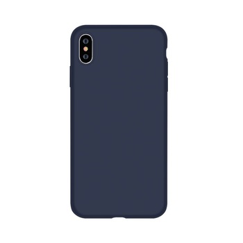 Husa Silicon Devia Nature Series pentru iPhone XS Max, Albastru Husa Silicon Devia Nature Series pentru iPhone XS Max, Albastru