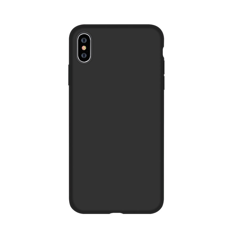Husa Silicon Devia Nature Series pentru iPhone XS Max, Negru