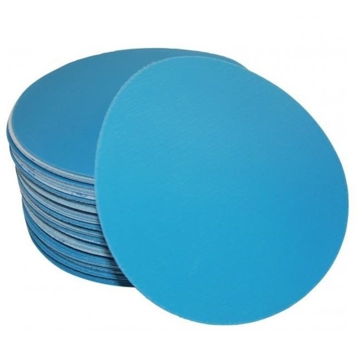 Set 50 buc disc abraziv DEERFOS SA331 150 mm fara gauri granulatie 60, prindere arici (cu scai, velcro)