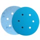 25 db csiszolókorong készlet DEERFOS SA331 150 mm, 6 lyuk, 400-as szemcseméret, sündisznó rögzítés (pánttal, tépőzárral)