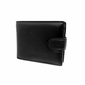 Portofel barbatesc 242, Hassion, negru din piele naturala Portofel barbatesc 242, Hassion, negru din piele naturala