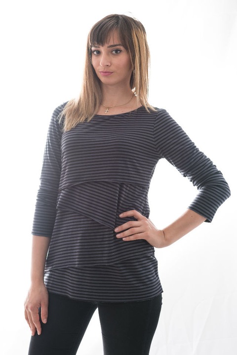 Bluza Cara gri cu dungi marime S
