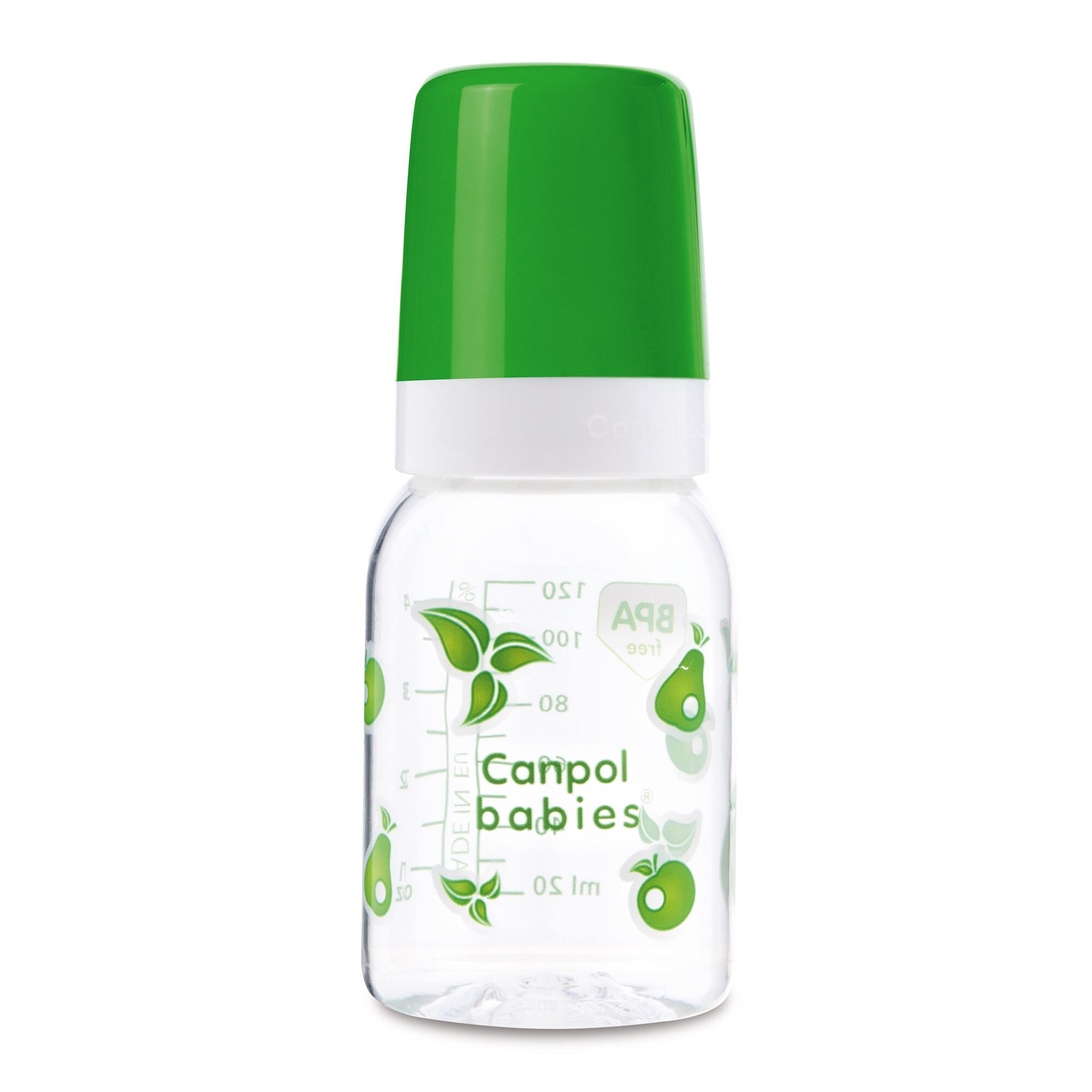 Biberon, Canpol babies®, Tritan, 120 ml, imprimat fructe verzi