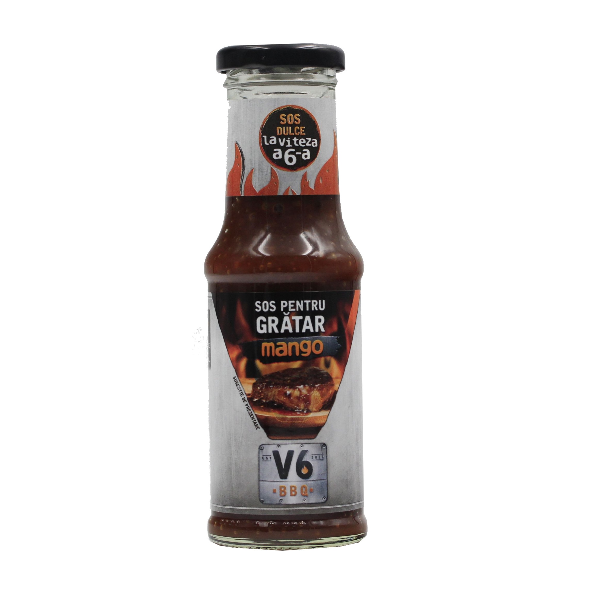 Sos barbeque Mango V6BBQ, 200 ml