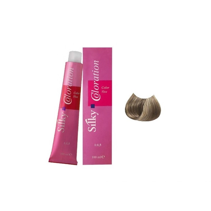 Vopsea Silky 8.1 Blond Deschis Cenusiu 100 ml