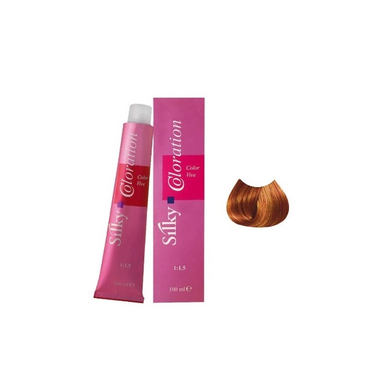 Vopsea Silky 7.34 Blond Auriu Aramiu 100 ml