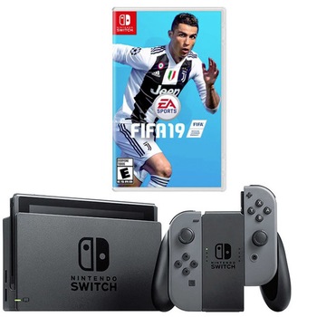 Pachet promo Consola Nintendo Switch , 045496452292 + Joc FIFA 19 pentru Nintendo Switch Pachet promo Consola Nintendo Switch , 045496452292 + Joc FIFA 19 pentru Nintendo Switch