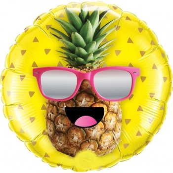 Balon Folie 45 cm Ananas Cool - Qualatex 57271 Balon Folie 45 cm Ananas Cool - Qualatex 57271