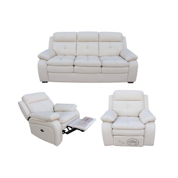 Set PIELE NATURALA, Canapea 3 locuri extensibila si 2 fotolii cu recliner electric, Piele naturala suprafata de contact, Md. 2991, 3B+1ER+1ER, B 925 Set PIELE NATURALA, Canapea 3 locuri extensibila si 2 fotolii cu recliner electric, Piele naturala suprafata de contact, Md. 2991, 3B+1ER+1ER, B 925