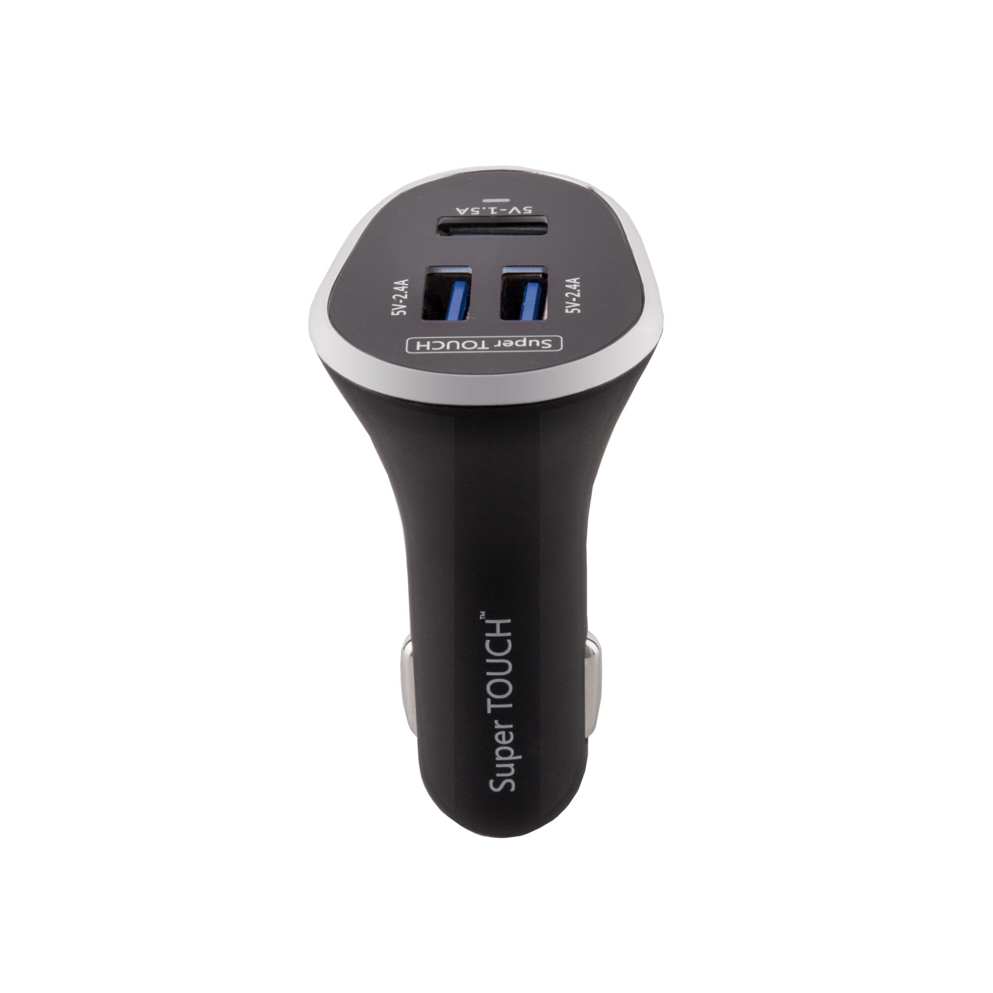 Incarcator auto cu 3 porturi USB 6.3 A Super TOUCH, negru