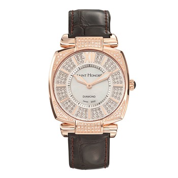 Ceas dama SAINT HONORE, 721048 8YDIR, Swiss Made, quartz, otel, placat cu aur rose, diamante, 30 m Ceas dama SAINT HONORE, 721048 8YDIR, Swiss Made, quartz, otel, placat cu aur rose, diamante, 30 m