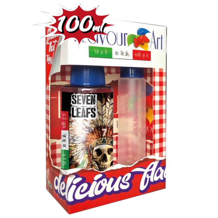 Lichid tigara electronica SEVEN LEAFS Flavourart SHAKE THAT THING, 60ml in sticlute 100ml plus 40ml baza, fara nicotina