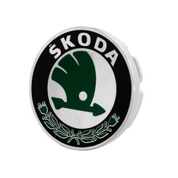 Capac Janta, 15 inch, 55 mm, original Skoda, verde/negru Capac Janta, 15 inch, 55 mm, original Skoda, verde/negru