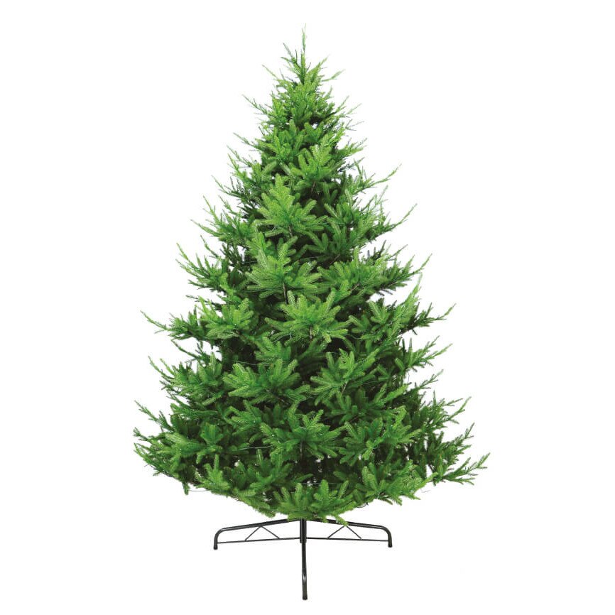 Brad artificial Grandis, cu ace 2D + 3D folie, 300 cm, cu suport metalic inclus