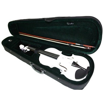 Set vioara clasica Smiger 4/4 alb perlat cu acordor, sacaz si corzi Set vioara clasica Smiger 4/4 alb perlat cu acordor, sacaz si corzi