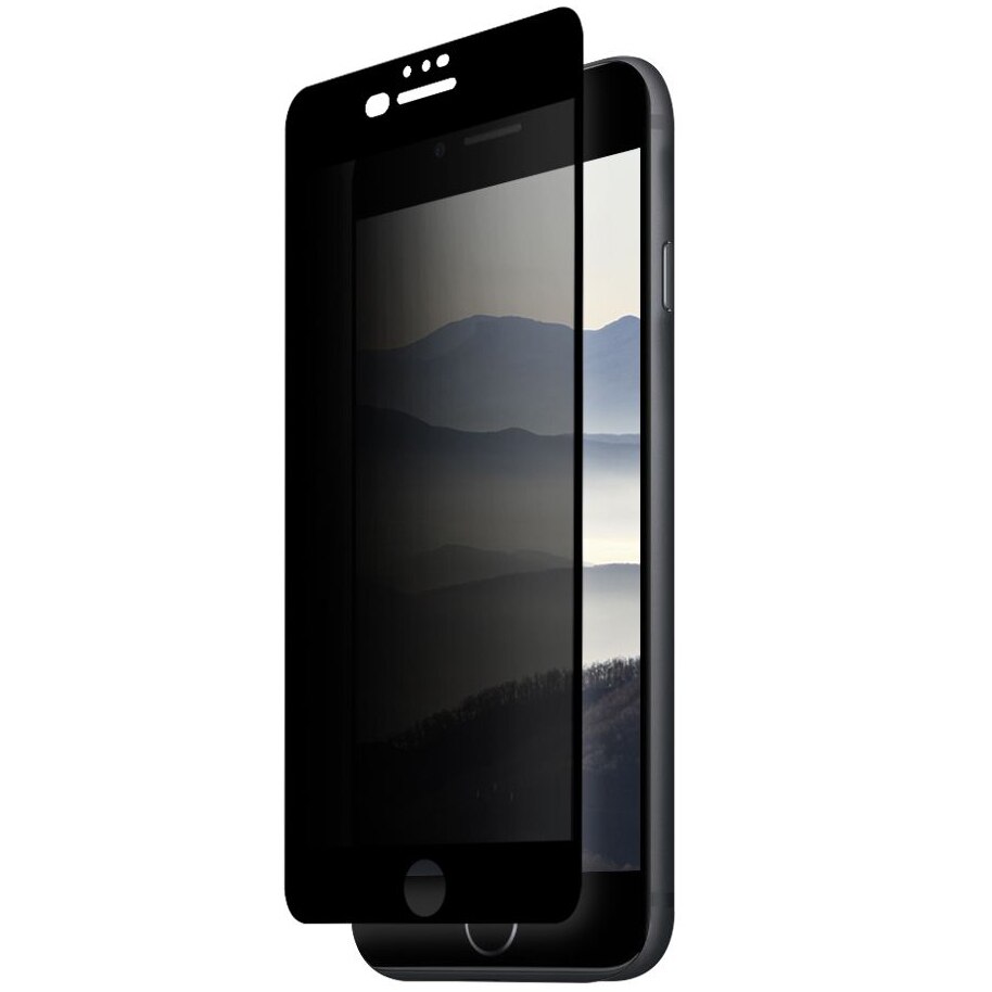 Folie de protectie Eiger 3D Privacy pentru Apple iPhone 8 Plus / 7 Plus / 6S Plus, Negru