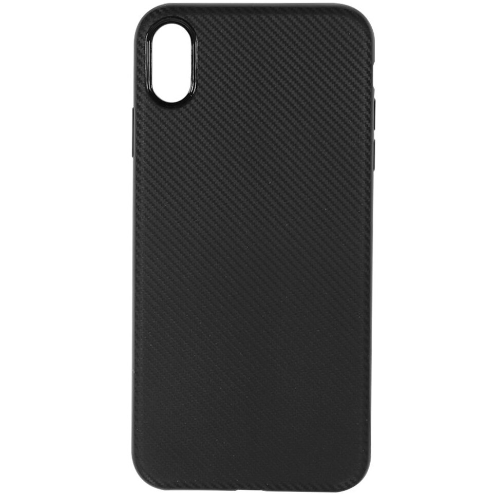Husa de protectie Just Must Carbon Soft pentru Apple iPhone XR, Negru
