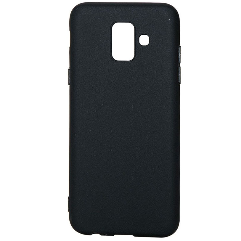 Husa de protectie Lemontti Silky pentru Samsung Galaxy A6 2018, Black