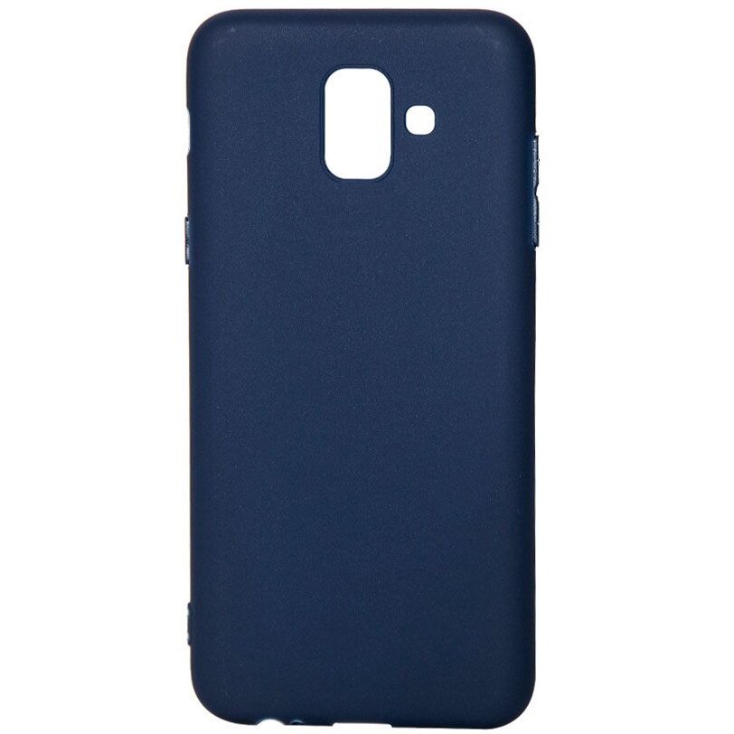 Husa de protectie Lemontti Silky pentru Samsung Galaxy A6 2018, Albastru