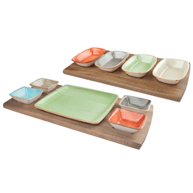 Platou cu doua fete pentru servire BONNA ACACIA 45x23cm