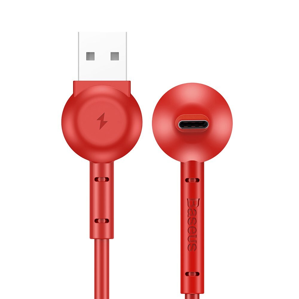 Cablu Baseus Maruko Video USB la Type-C, Rosu