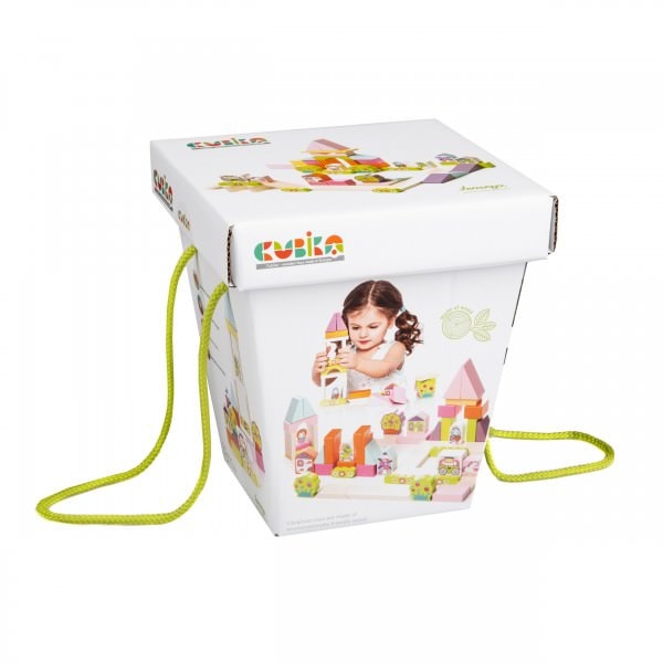 Jucarie din lemn - Cubika - Kit de constructie pentru fetite