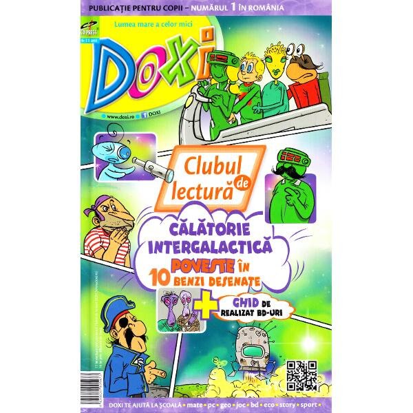 Doxi. Clubul de lectura: Calatorie intergalactica. Poveste in 10 benzi desenate
