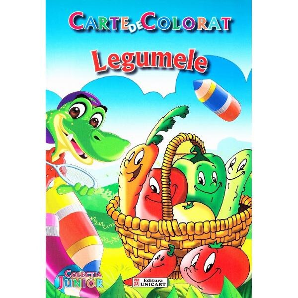 Legumele - Carte de colorat