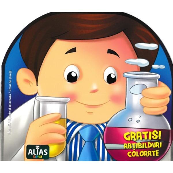 Omul de stiinta. Abtibilduri colorate